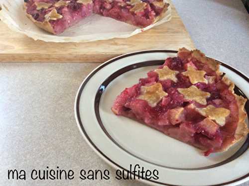 Tarte aux poires et aux canneberges, et une promenade hivernale en Nouvelle-Angleterre