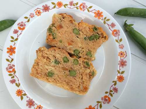 Terrine de poisson, carotte et petits pois