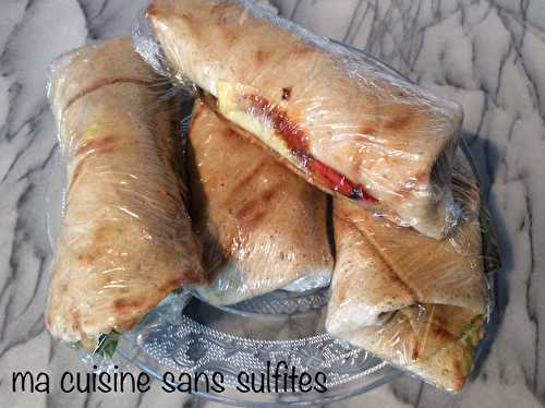 Wraps sans gluten à la farine de manioc