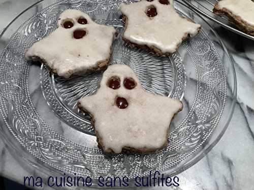 Gâteaux fantômes pour Halloween, sans gluten, sans œuf, sans fruits à coque, et un grand merci à vous