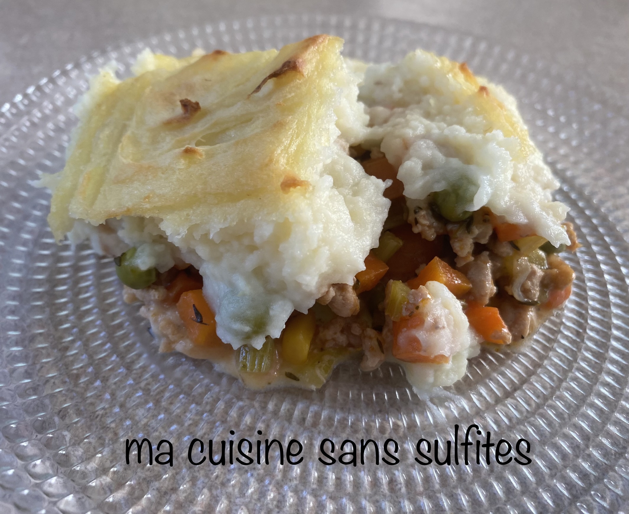 Hachis Parmentier de volaille avec légumes (shepherd’s pie)