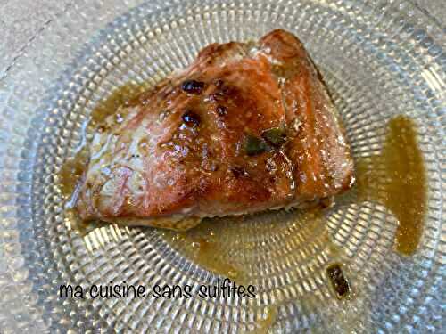 Saumon mariné au miso