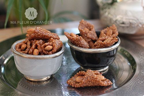 Babouches aux sésames amandes et miel