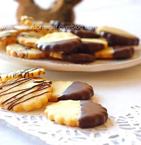 Biscuits sablés au citron et chocolat