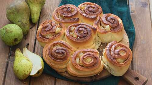 Brioche roulée aux poires