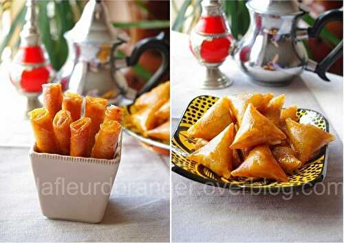 Briouates et cigares aux amandes