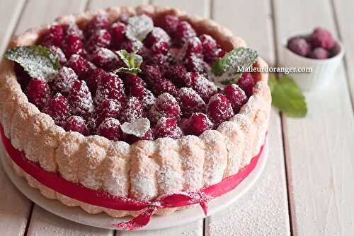 Charlotte aux framboises, dessert frais et léger !