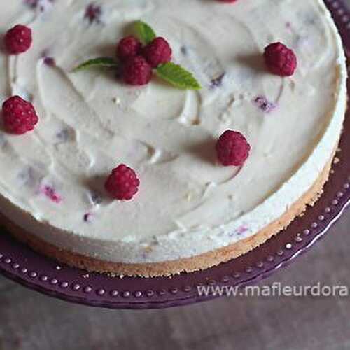 Cheesecake aux framboises sans cuisson