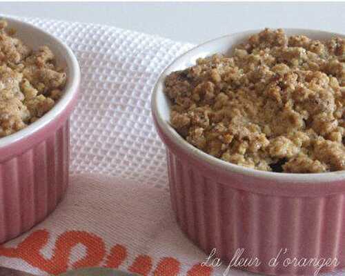 Crumble aux pommes et noisettes