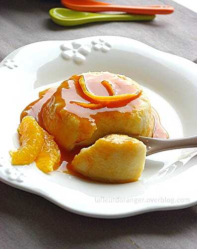 Flan au caramel à l’orange