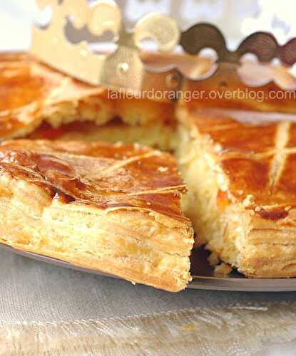 Galette des rois aux amandes et orange confite