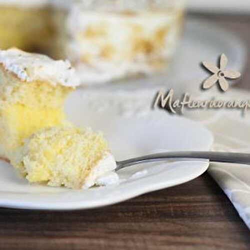Gâteau au citron et vanille meringué