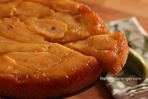 Gâteau aux poires caramélisées