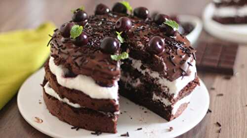 Gâteau façon forêt noire sans beurre ou crème !