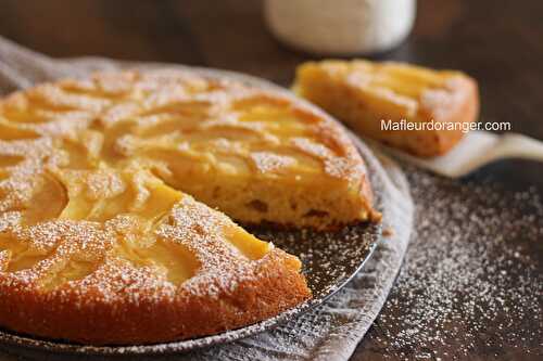 Gâteau renversé au yaourt et pommes