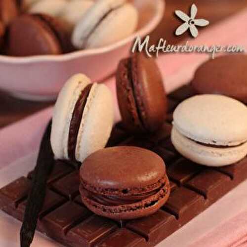 Macarons faciles à la vanille et au chocolat