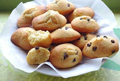 Madeleines aux pépites de chocolat