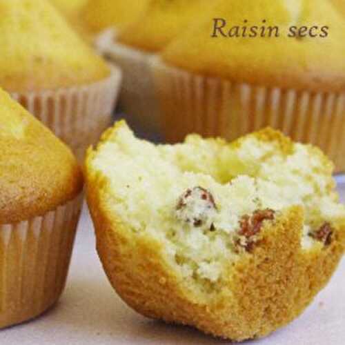 Muffins aux raisins secs