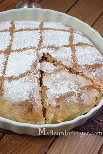 Pastilla traditionnelle : au poulet et amandes