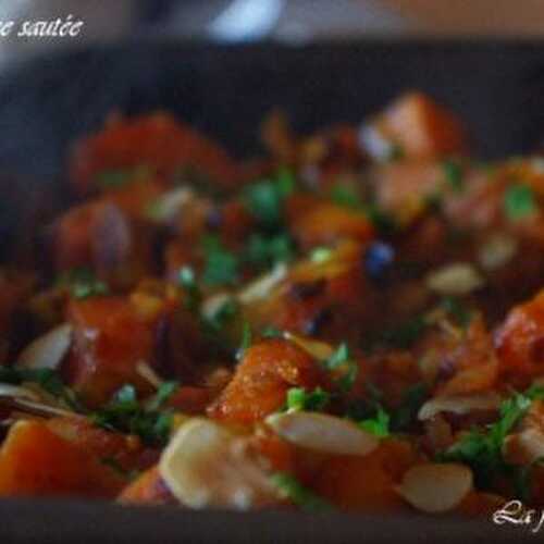 Patates douces sautées legèrement caramélisées