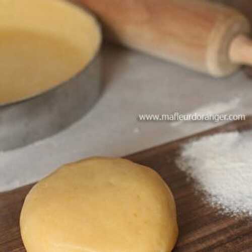 Pâte sucrée pour tarte sucrée