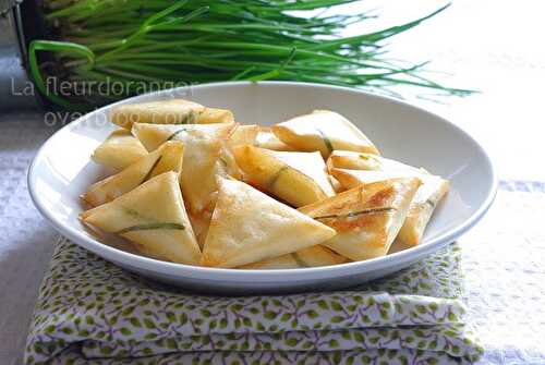 Petits feuilletés à la ricotta et ciboulette