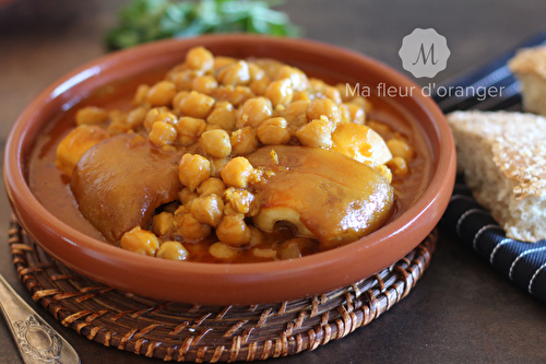 Pied de veau à la marocaine !