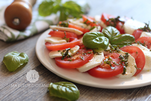 Salade au tomate et mozarelle