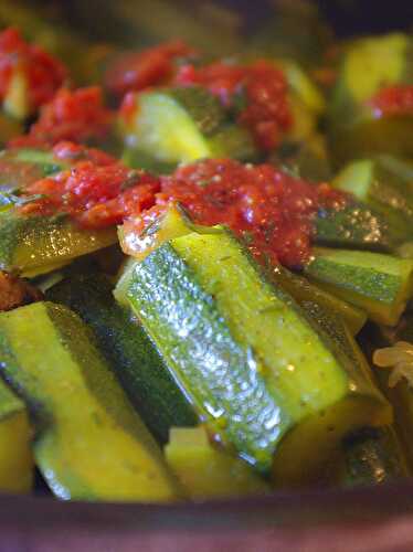 Tagine de courgettes au thym