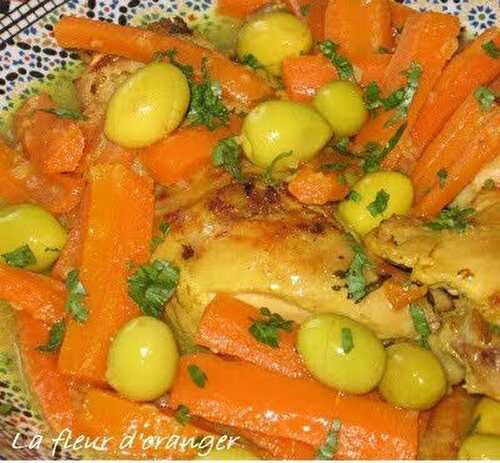 Tajine de poulet aux carottes