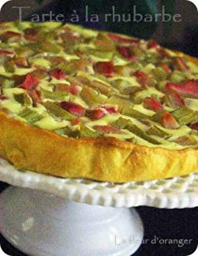 Tarte à la rhubarbe