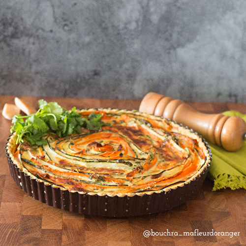 Tarte spirale aux légumes