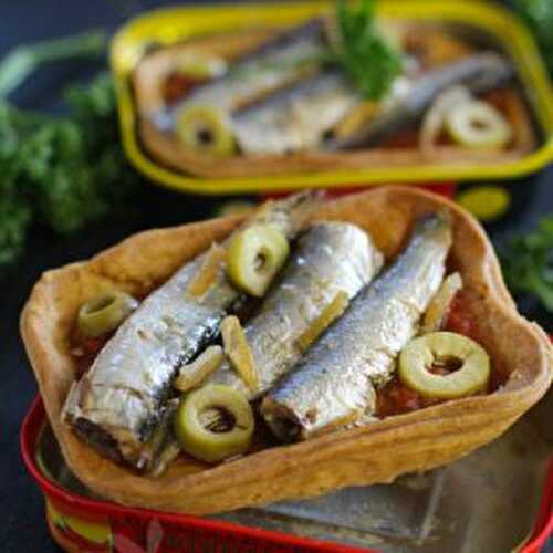 Tartes aux sardines en conserve