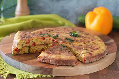 Galette aux légumes et semoule