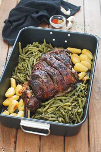 Gigot d'agneau au four