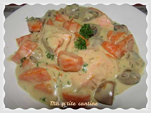 Blanquette de saumon à la moutarde