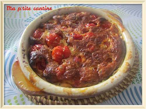 Clafoutis aux tomates cerises