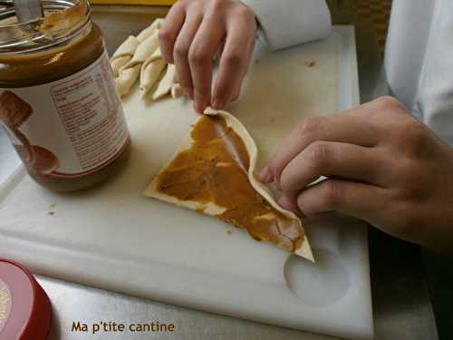 Croissants à la pâte de spéculoos