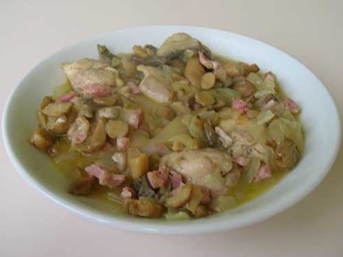 Fricassée de poulet grand-mère