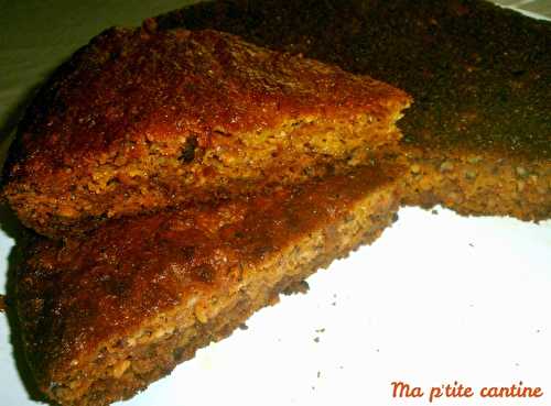 Gâteau moelleux au potimarron et pommes