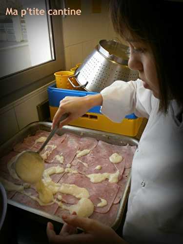 Lasagnes au jambon et poireaux