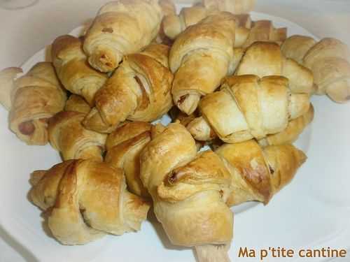 Minis croissants au saumon fumé