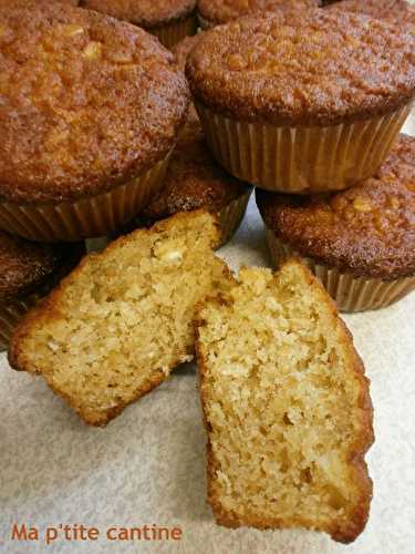 Muffins aux flocons d'avoine et aux pommes