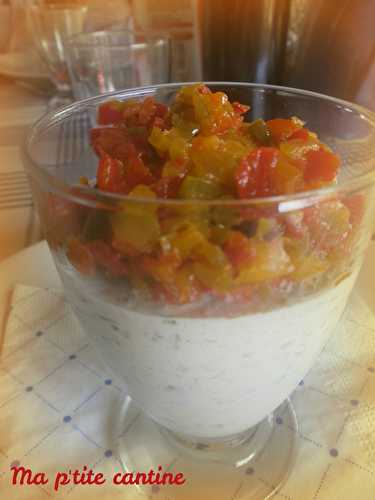 Panna cotta de courgettes au chèvre