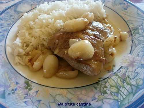 Pavé de canard aux litchis