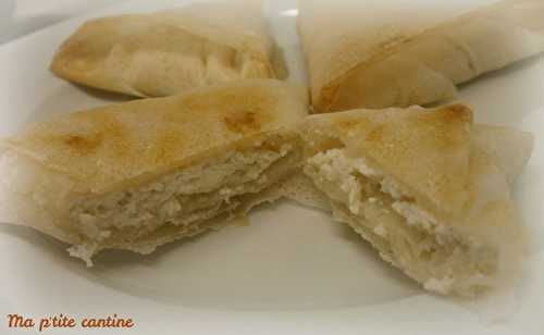 Samoussas au chèvre frais et miel