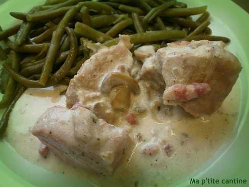 Sauté de porc au fromage ail et fines herbes