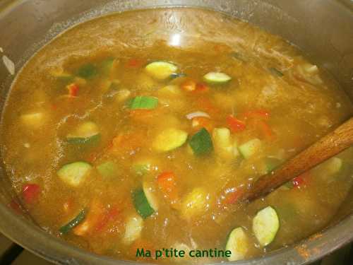Soupe de légumes à la Marocaine - Ma p'tite cantine