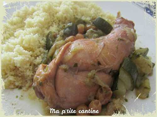 Tajine de lapin aux courgettes