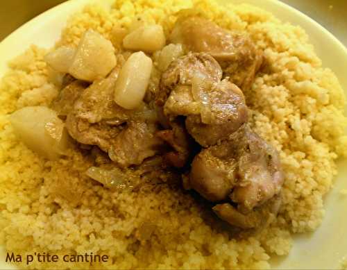 Tajine de poulet aux petits navets